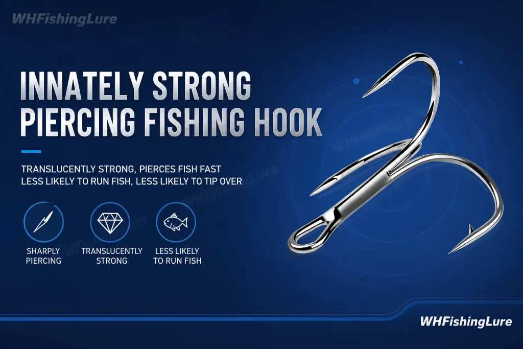 Deep Diving Crankbait with sharp treble hooks