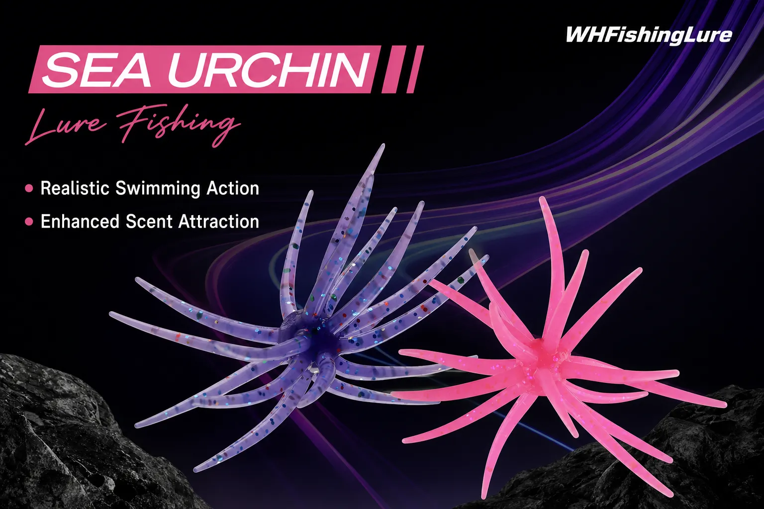 Sea Urchin Soft Bait with realistic swimming action