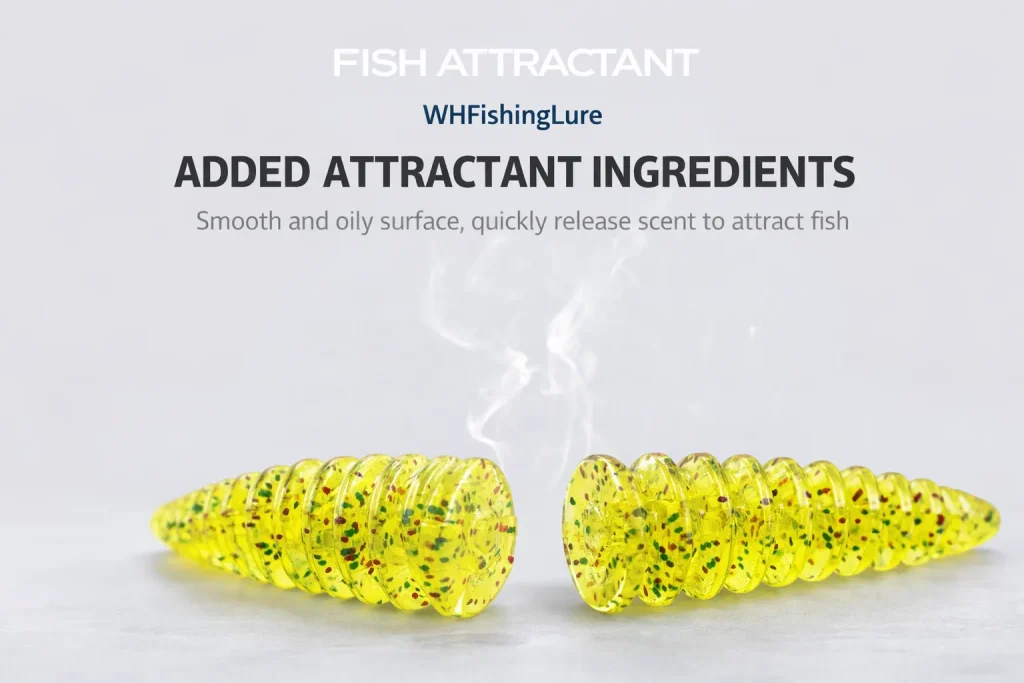 Fish attractant floating soft plastic fishing lure