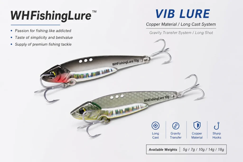 Lead Clad Copper VIB Lure with gravity transfer system