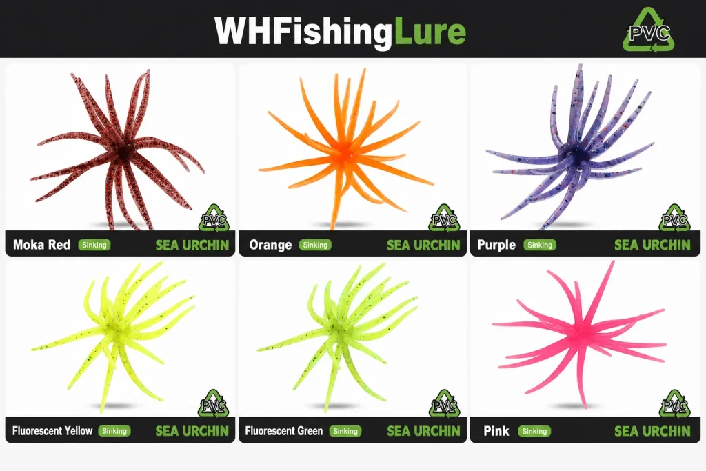 Sea Urchin Soft Bait color selection