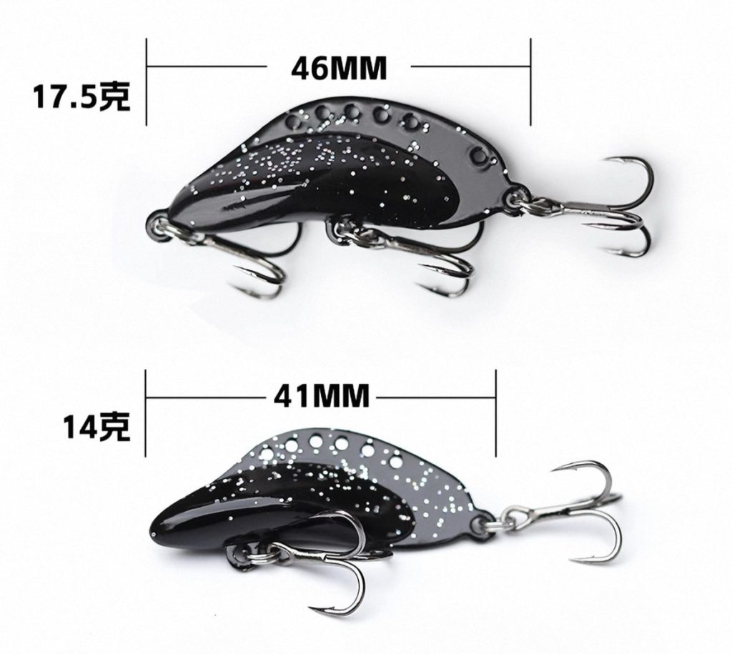 Mussel VIB fishing lure size and weight specifications