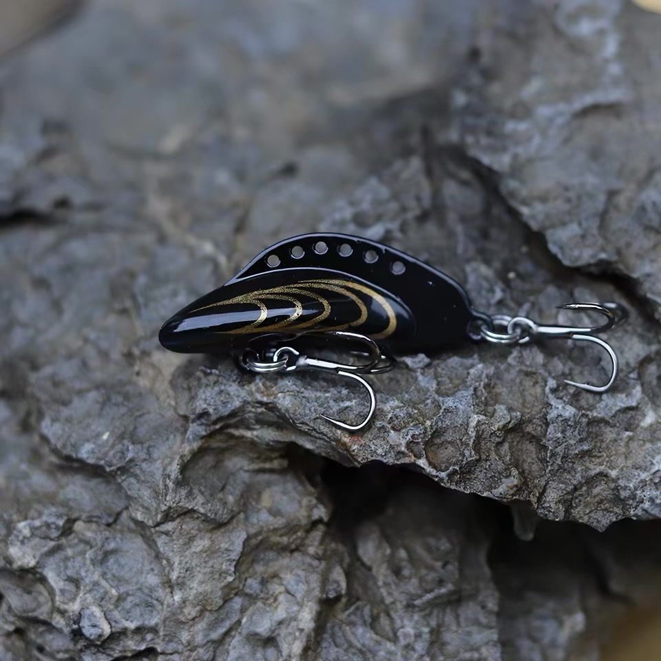 Multiple color options of Mussel VIB vibration fishing lure for bass and predator fishing