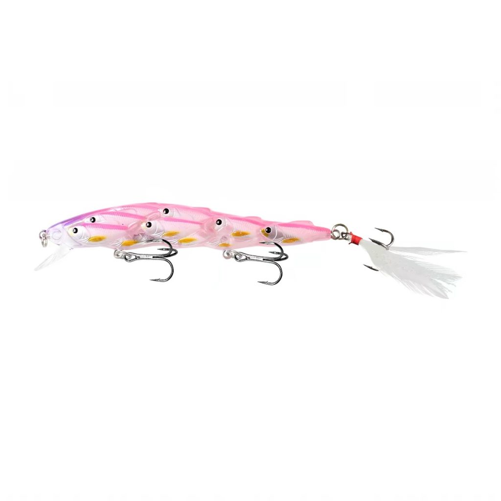 Jointed minnow lure available in multiple realistic baitfish colors