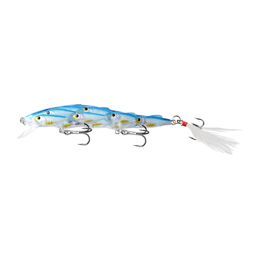 Jointed minnow lure available in multiple realistic baitfish colors