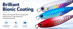 Made with imported 3D hot stamping foil, brilliant colors high reflectivity strong fish attraction