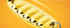 Ultralight flutter spoon lure with streamlined body design for stable long-distance casting in freshwater fishing.